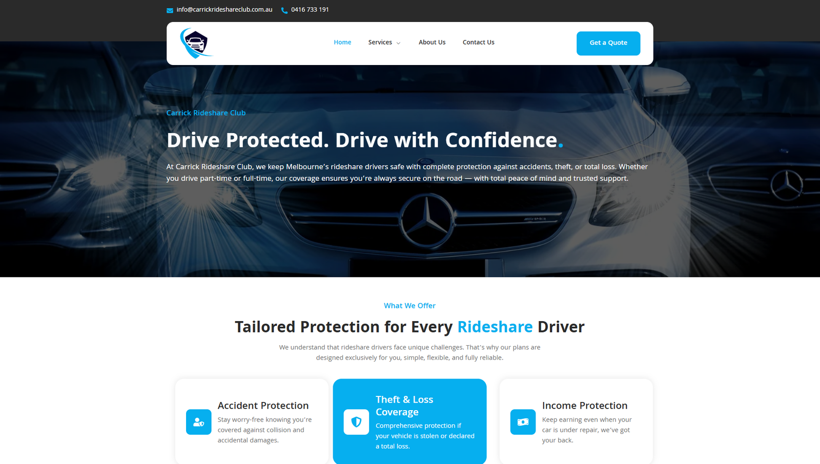 Carrick Rideshare Club Website