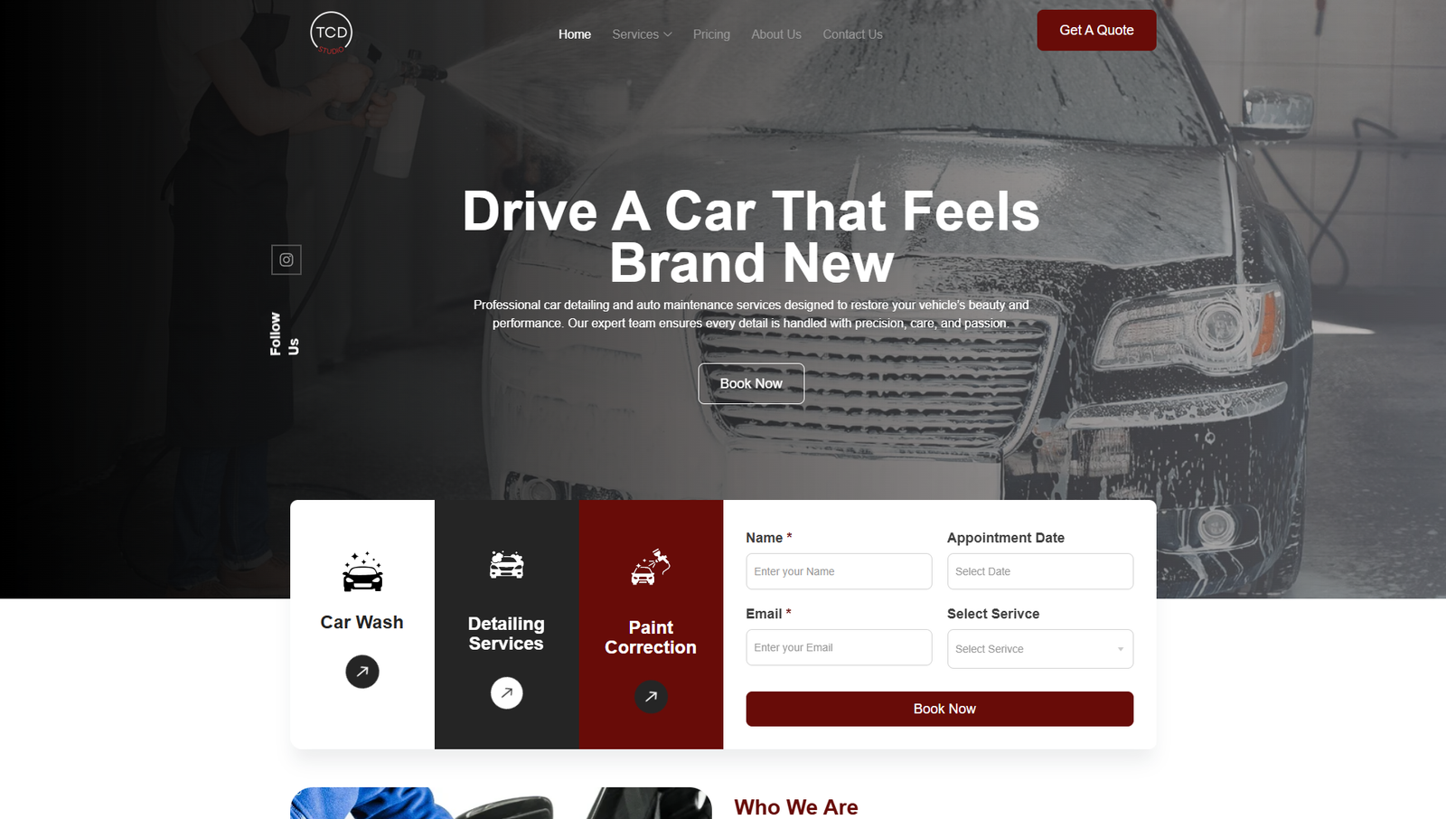 TCD The Car Detailing Website
